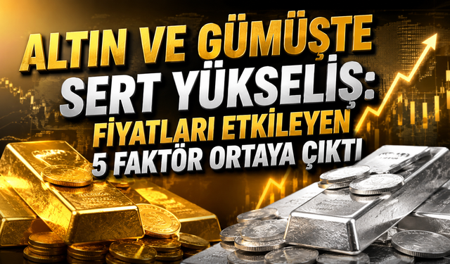Altın ve Gümüşte Sert Yükseliş: Fiyatları Etkileyen 5 Faktör Ortaya Çıktı