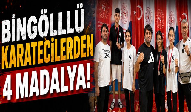 Bingöllü Karatecilerden 4 Madalyalı Başarı