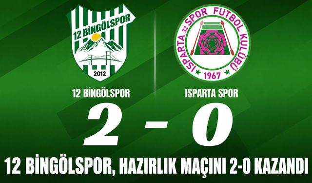 12 Bingölspor, Hazırlık Maçını 2-0 Kazandı