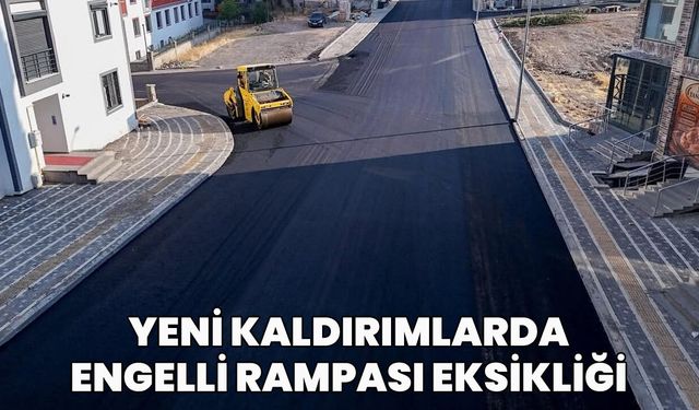 Bingöl'deki Yeni Kaldırımlarda Engelli Rampası Eksikliği!