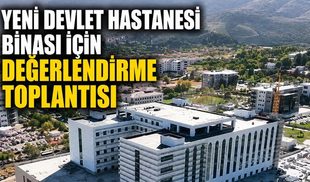 Bingöl'de Yeni Devlet Hastanesi ile İlgili Değerlendirme Toplantısı