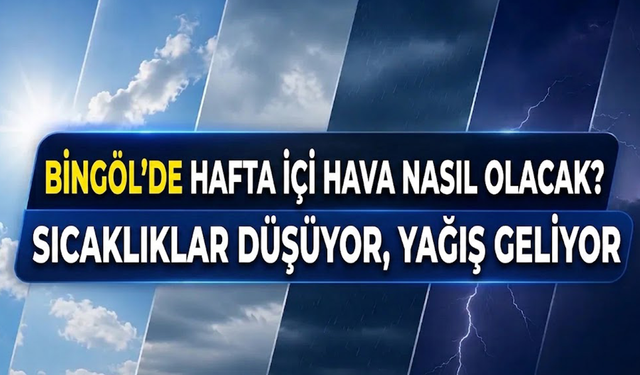 Bingöl’de Hafta İçi Hava Nasıl Olacak?