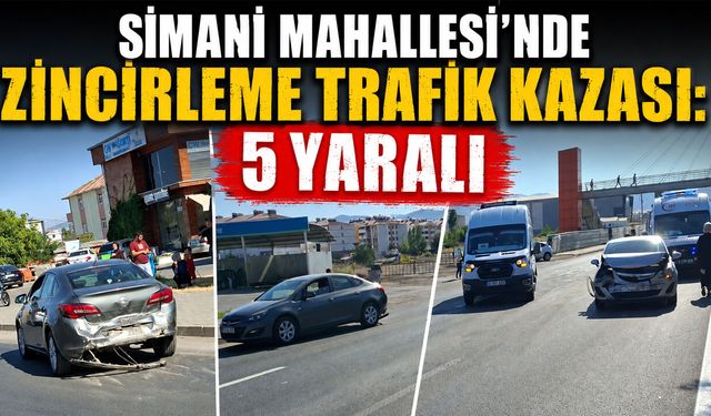 Bingöl’de Zincirleme Trafik Kazası: 5 Yaralı