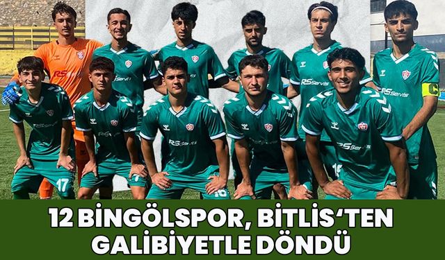 12 Bingölspor, Bitlis Deplasmanından 'Galip' Döndü!