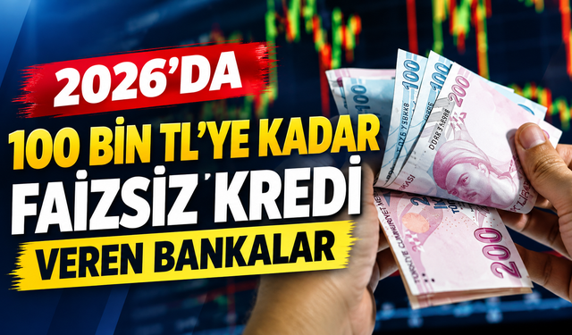 2026’da 100 Bin TL’ye Kadar Faizsiz Kredi Veren Bankalar!