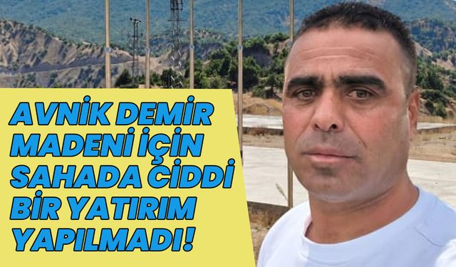 Bingöl'deki Demir Madeni Sahasında Ciddi Bir Yatırım Yapılmadı!