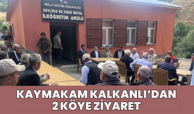 Kaymakamdan 2 Köye Ziyaret