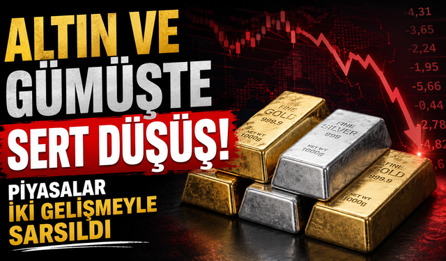 Altın Ve Gümüşte Sert Düşüş! Piyasalar İki Gelişmeyle Sarsıldı