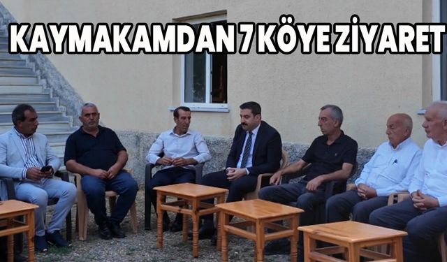 Kaymakam Akköz’den 7 Köye Ziyaret