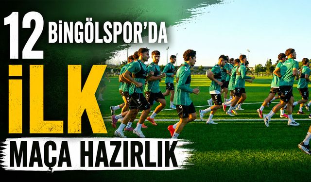 12 Bingölspor, 'İlk Maç' Hazırlıklarını Sürdürüyor
