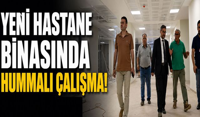 Bingöl’de Yeni Hastane Binasında Hummalı Çalışma!