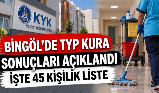 Bingöl’de TYP Kura Sonuçları Açıklandı: İşte 45 Kişilik Liste