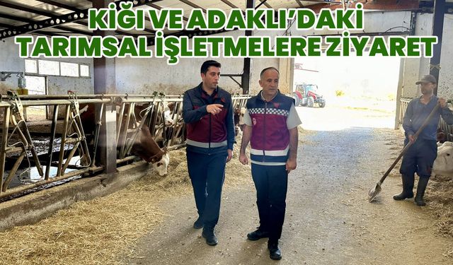 Kiğı ve Adaklı’daki Tarımsal İşletmelere Ziyaret