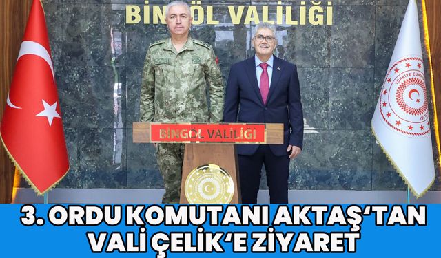 Komutanlardan Bingöl Valisi Çelik’e Ziyaret!