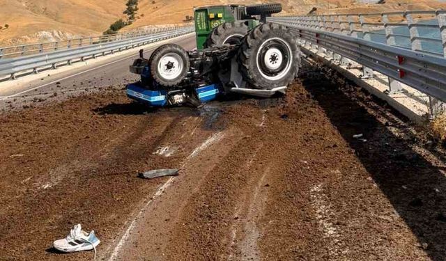 Tunceli'de Traktör Devrildi: 1 Yaralı