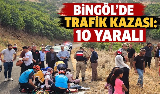 Adaklı’da Trafik Kazası: 10 Yaralı