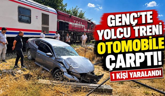 Tren,  Hemzemin Geçitte Otomobile Çarptı