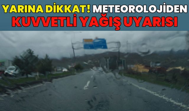 Bingöl İçin Kuvvetli Yağış Uyarısı!