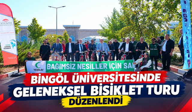 Bingöl Üniversitesinde Geleneksel Bisiklet Turu Düzenlendi