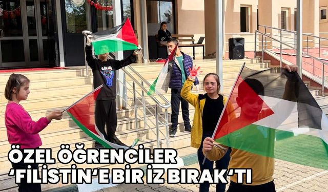 Bingöl’de Özel Öğrencilerin ‘Filistin’e Bir İz Bırak’ Etkinliği