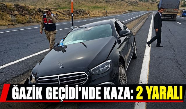Bingöl Elazığ Yolunda Kaza: 2 Yaralı