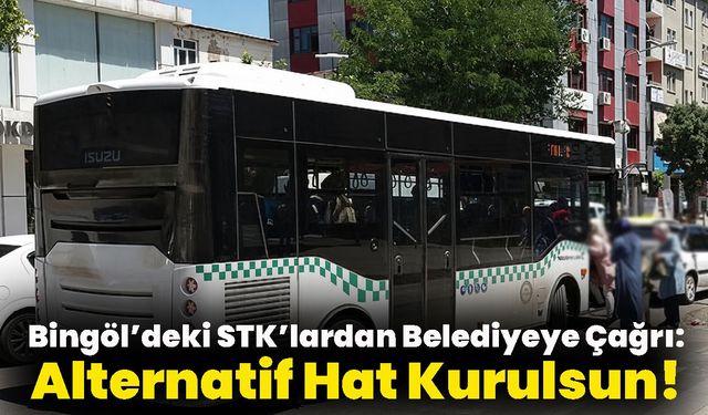 Bingöl’deki STK’lardan Belediyeye Çağrı: Alternatif Hat Kurulsun!