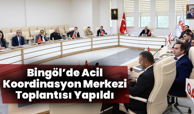 Acil Koordinasyon Merkezi Toplantısı Yapıldı