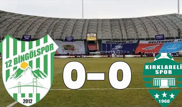 12 Bingölspor, 4. Beraberliğini Aldı