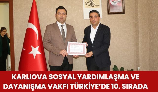 Karlıova Sosyal Yardımlaşma Ve Dayanışma Vakfı Türkiye’de 10. Sırada