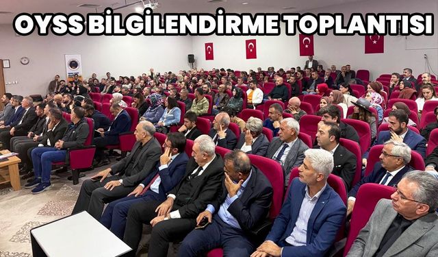 Bingöl'de OYSS Bilgilendirme Toplantısı