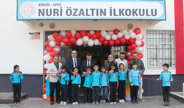 Genç'te Yenilenen İlkokul ve Anaokulu'nda Açılış Programı