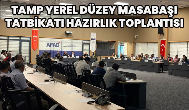 Bingöl’de 'TAMP Masabaşı Tatbikatı' Hazırlık Toplantısı