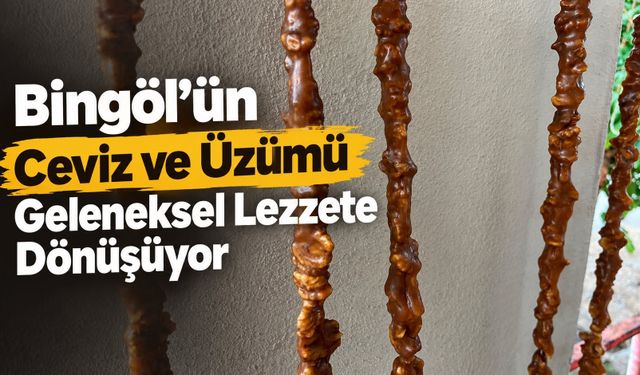 Bingöl’ün Ceviz ve Üzümü Geleneksel Lezzete Dönüşüyor