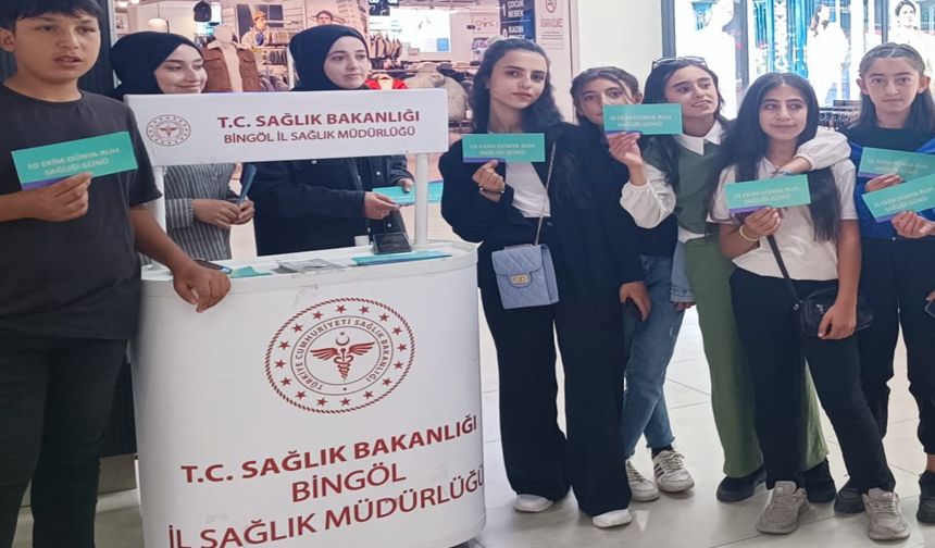 Bingöl'de 'Dünya Ruh Sağlığı Günü' Etkinlikleri