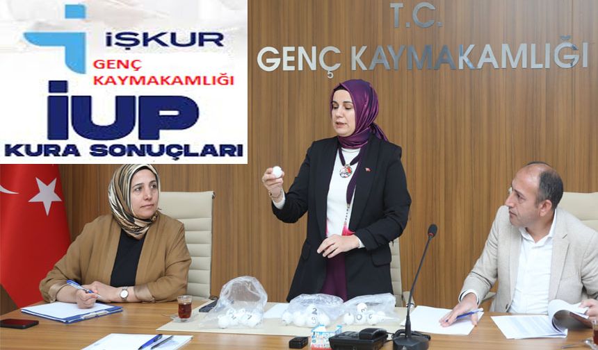 Genç'te İŞKUR Kuraları Çekildi! İşte Kura Sonuçları...