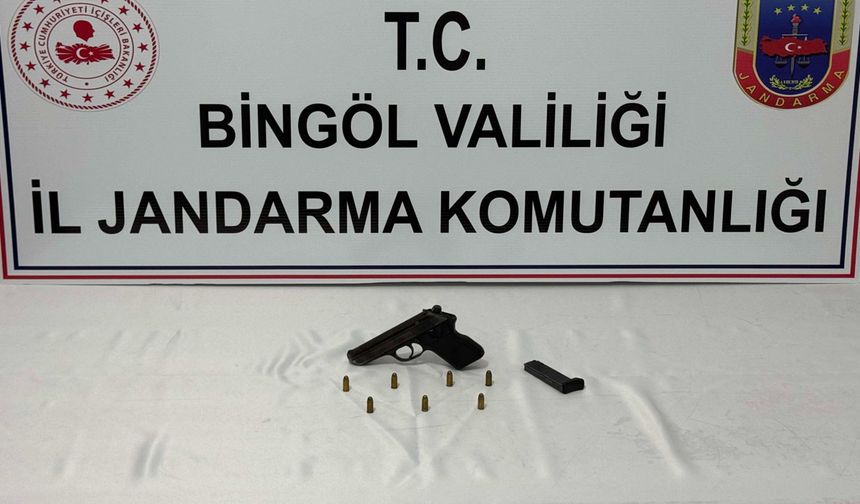 Bingöl'de Yol Aramasında Ruhsatsız Silah Ele Geçirildi