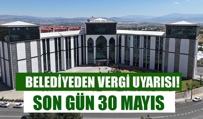 Belediyeden Vergi Uyarısı!