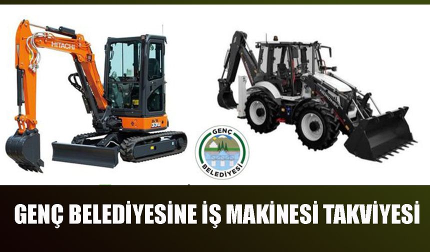 Genç Belediyesine İş Makinesi Takviyesi
