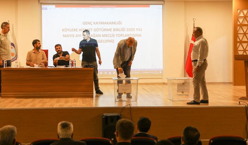 Genç'te Köylere Hizmet Götürme Birliği Genel Kurulu Toplandı