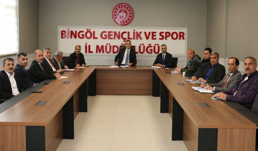 Bingöl İl Gençlik ve Spor Müdürlüğü'nde 19 Mayıs Programı Toplantısı