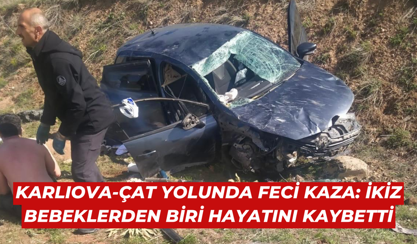 Karlıova-Çat Yolunda Feci Kaza: İkiz Bebeklerden Biri Hayatını Kaybetti