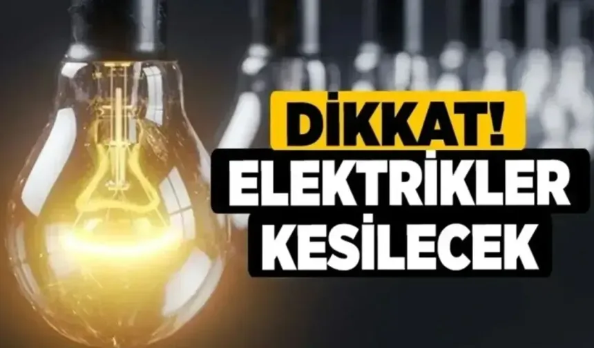 Bingöl'de Birçok İlçe ve Köyde Elektrik Kesintisi Yaşanacak