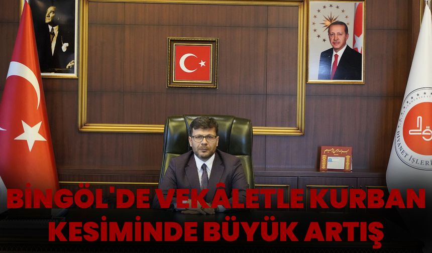 Bingöl'de Vekâletle Kurban Kesiminde Büyük Artış