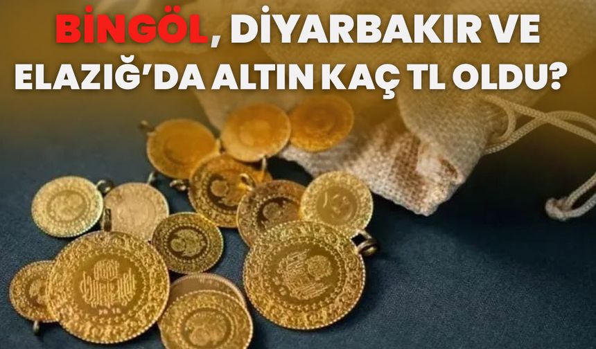 Bingöl, Diyarbakır Ve Elazığ’da Altın Kaç Tl Oldu?