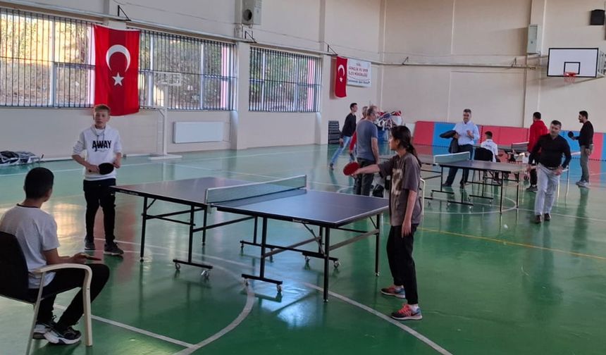 Kiğı’da Masa Tenisi Turnuvası’na Yoğun İlgi
