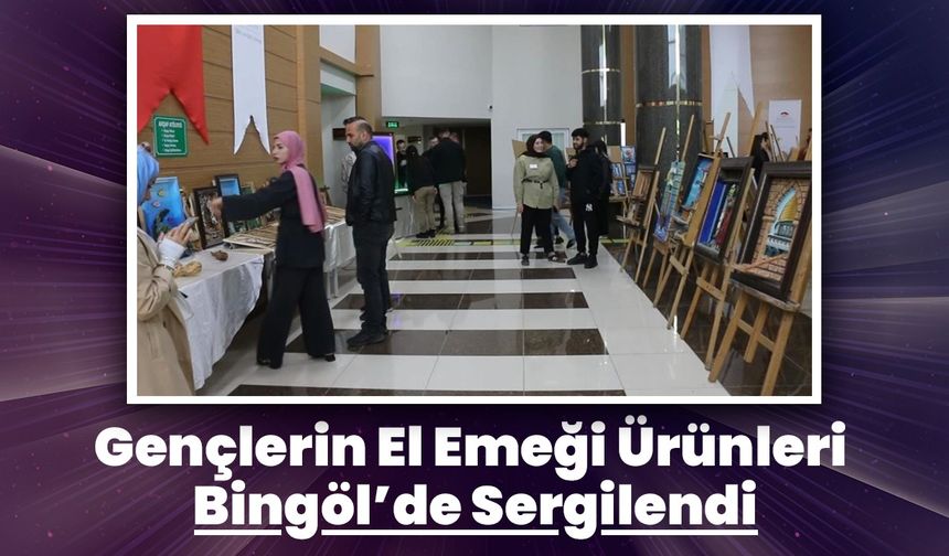 Gençlerin El Emeği Ürünleri Bingöl’de Sergilendi