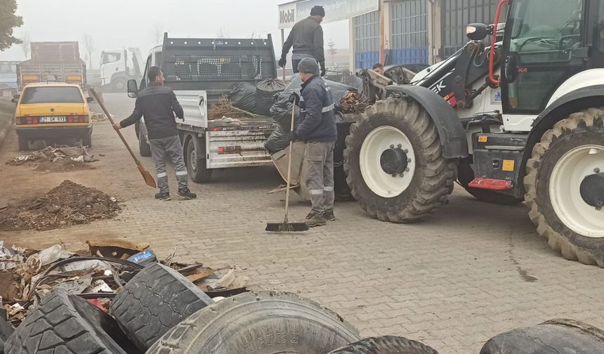 Bingöl’ün İlçesinde Sanayi Sitesinde Temizlik Seferberliği