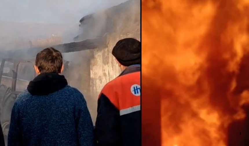 Ahır Yangını: 2 Traktör ve Tarım Ekipmanları Küle Döndü