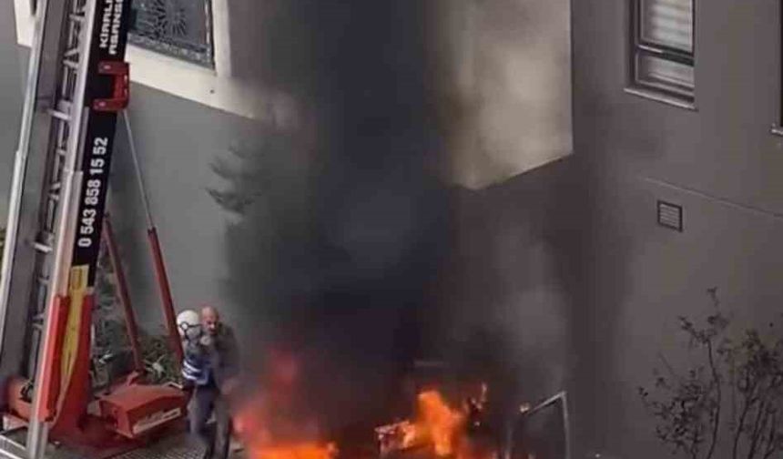 Ev Taşıma Kabusa Döndü, Vinç Alev Aldı