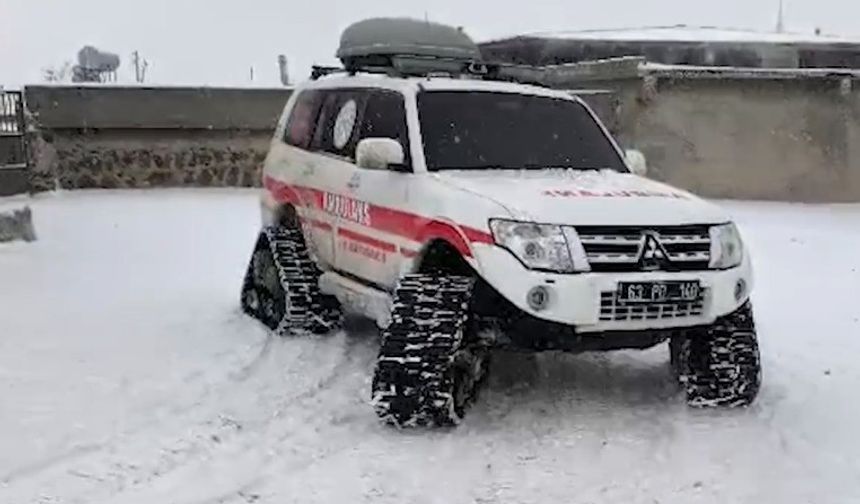 Şanlıurfa’da 112 Ekipleri Zorlu Kış Koşullarında Müdahale Etti